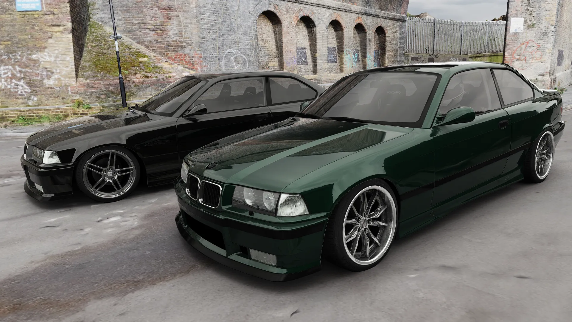 Baker Workshop Drift BMW E36 Car For Assetto Corsa