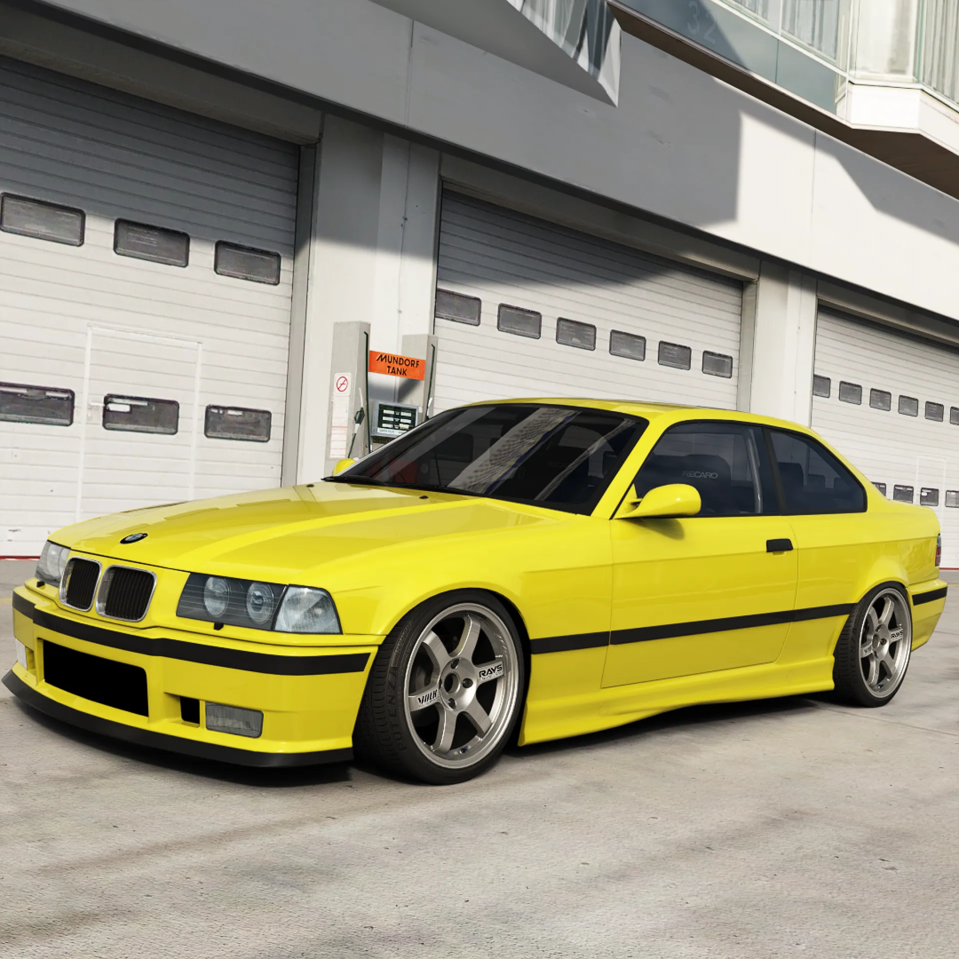 Baker Workshop Drift BMW E36 Car For Assetto Corsa