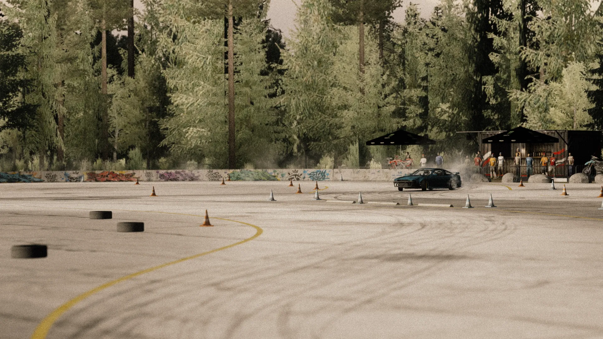 B-Track Parking Track For Assetto Corsa