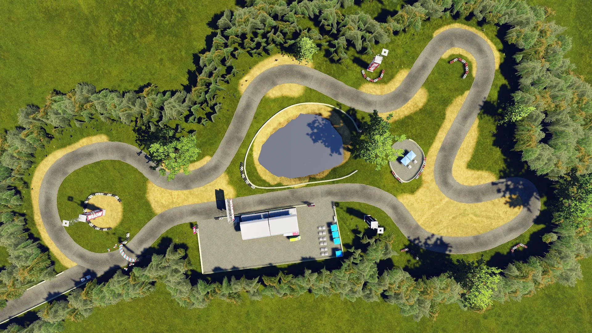 Roller Coaster Circuit Track For Assetto Corsa