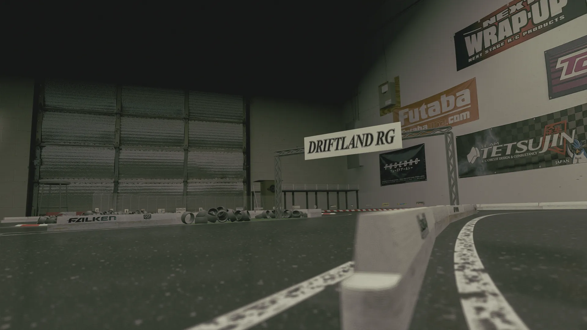 Rolling Garage RC Drift Circuit Track For Assetto Corsa