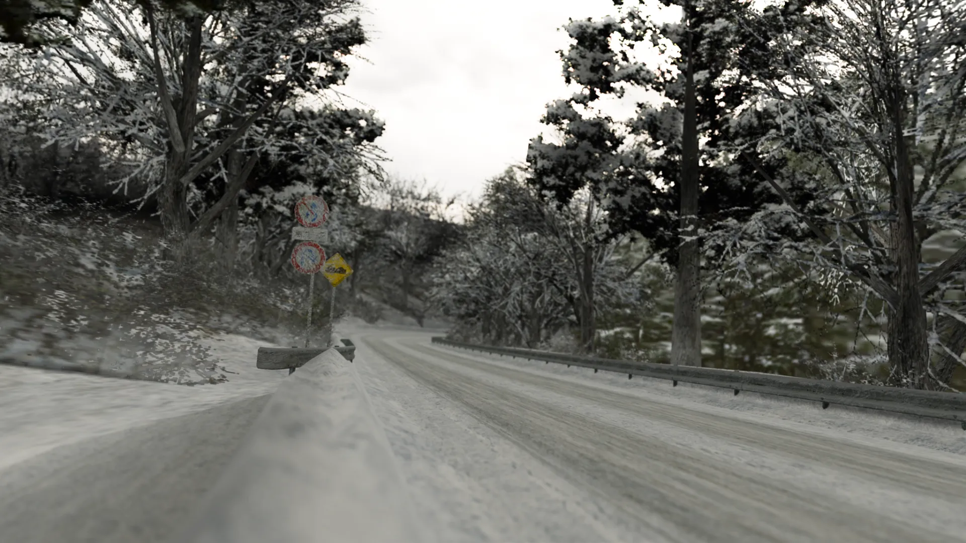 Tsukuba Fruits Line Snow Track For Assetto Corsa