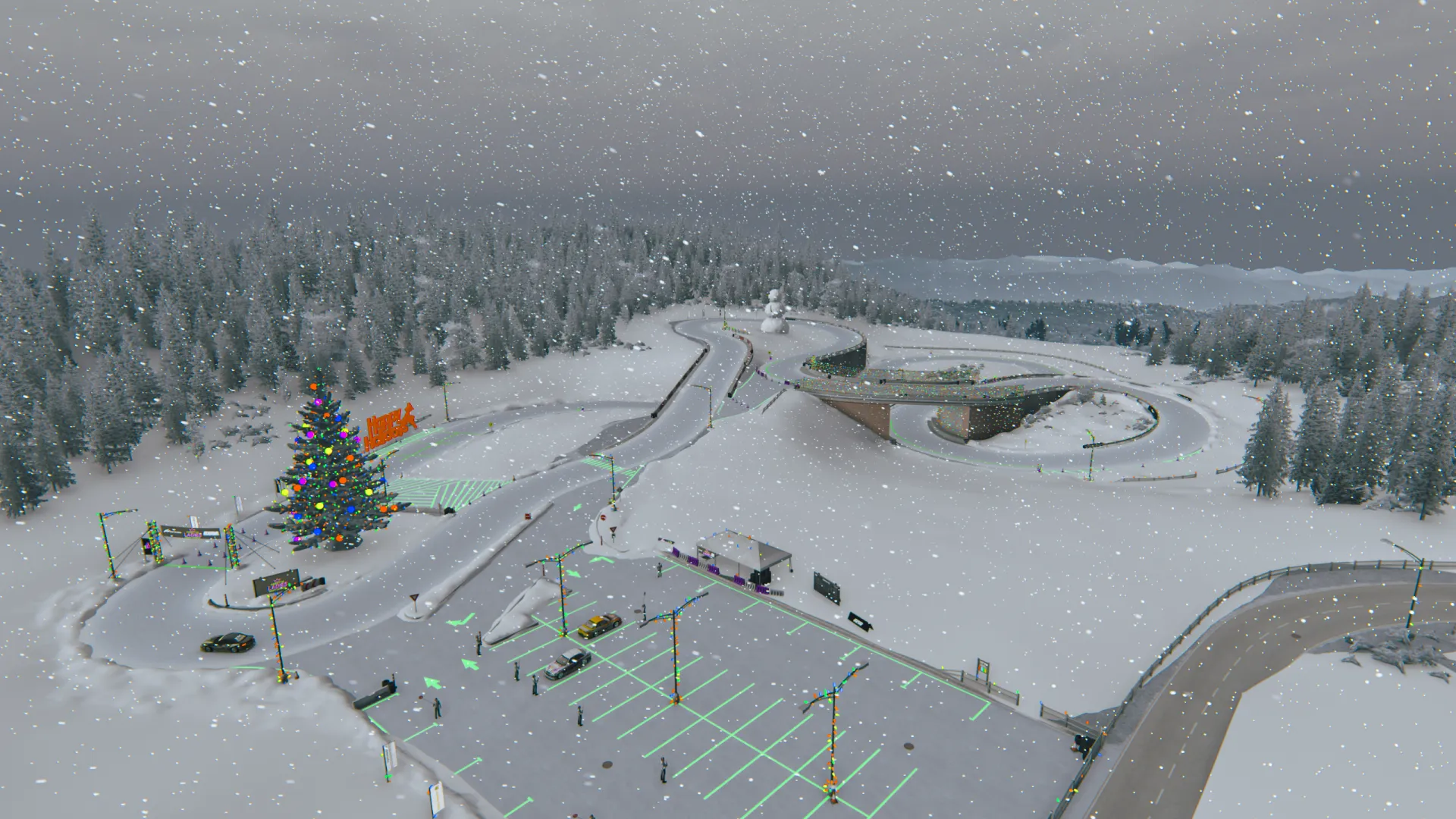 Winter Shadow Valley Track For Assetto Corsa
